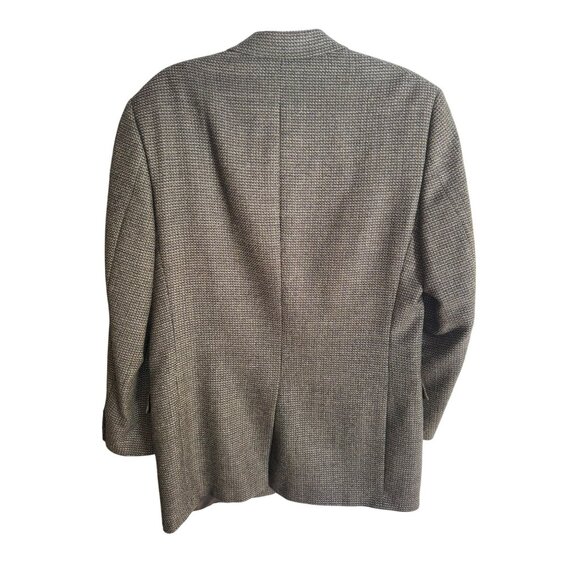 Hart Schaffner Marx Proffitts Harris Tweed 40R Wool Blazer Jacket Houndstooth - Picture 2 of 14
